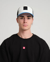 Aqua Blue Trucker Cap With Free Patch
