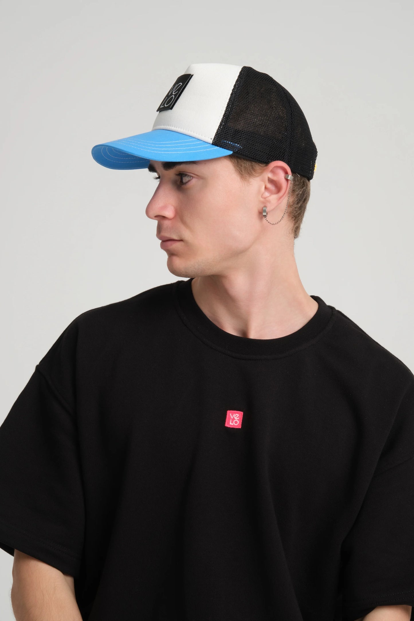 Aqua Blue Trucker Cap