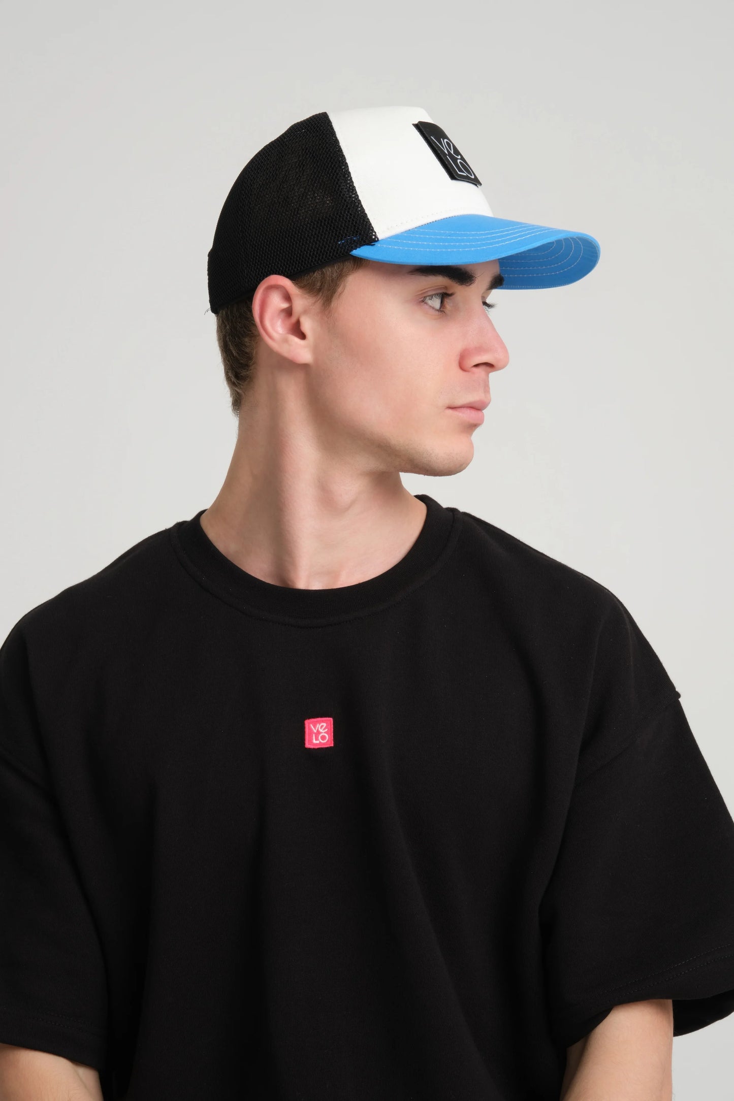 Aqua Blue Trucker Cap