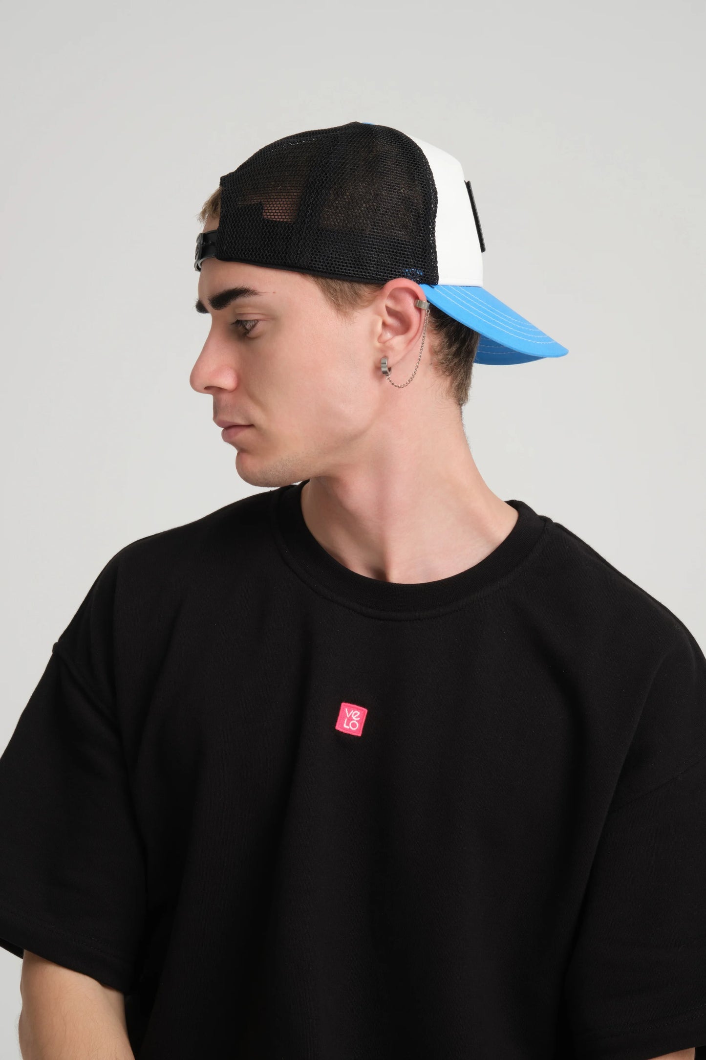 Aqua Blue Trucker Cap