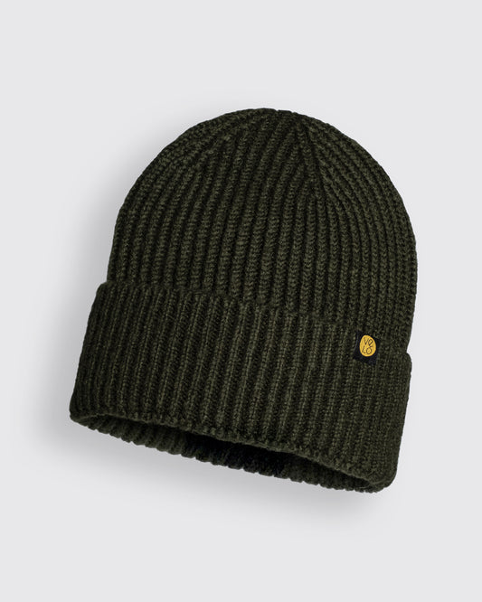Front view of Army Green Lux Beanie