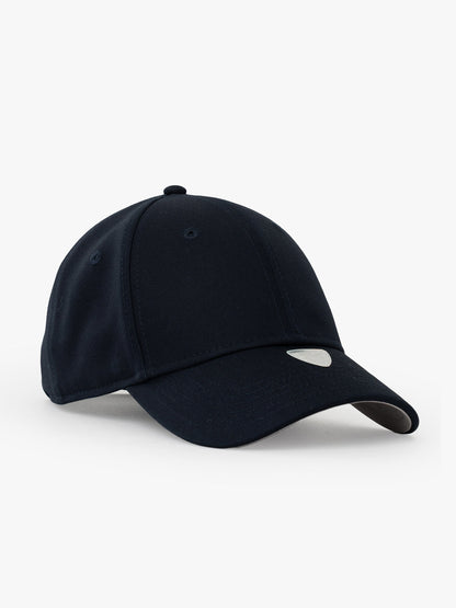 Side view of Basic Navy Blue Baseball Cap