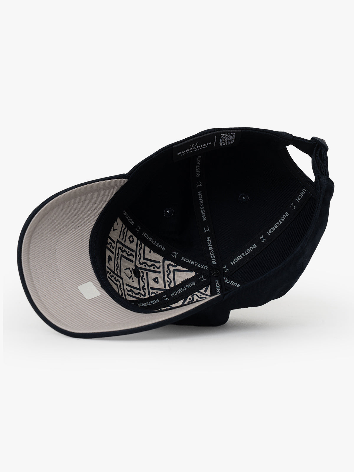 Basic Navy Blue Baseball Cap on a white background.