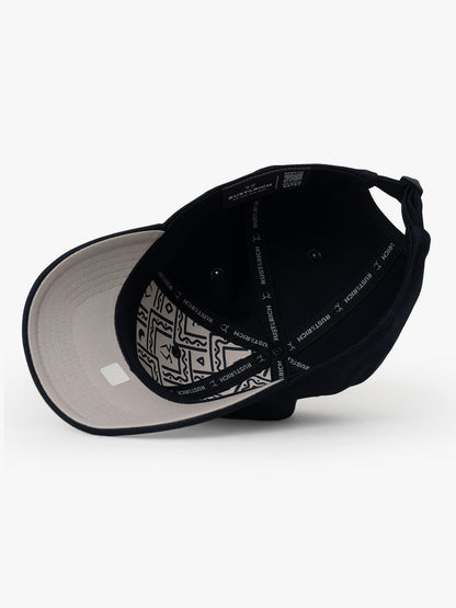 Basic Navy Blue Baseball Cap on a white background.