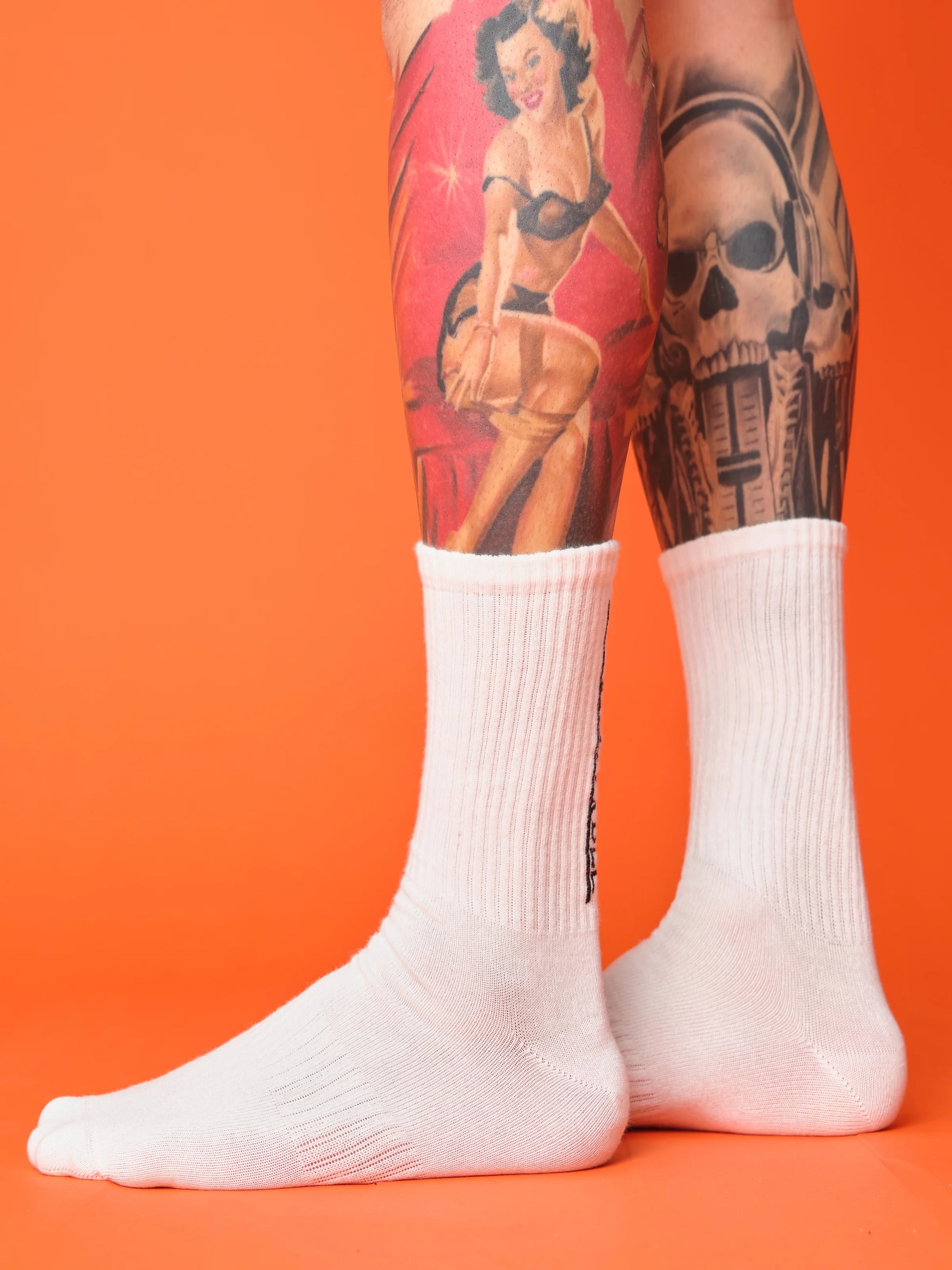 side view of be unlovable socks