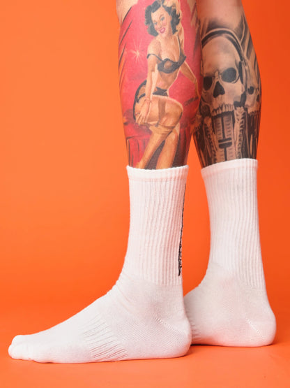 side view of be unlovable socks