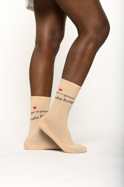 London Bridge Beige Socks