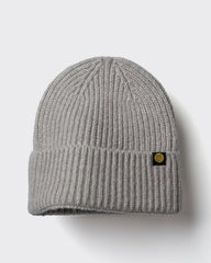 Beige Lux Beanie on a light gray background
