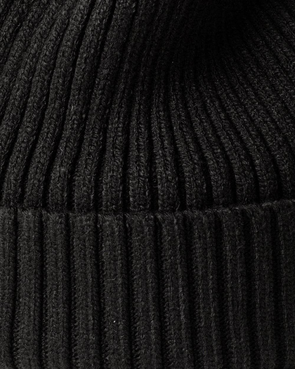 Close view of Black Classic Beanie