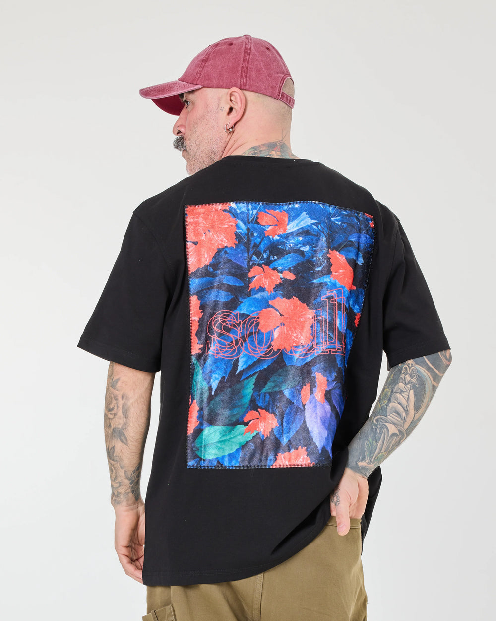 back view of Soul Black Tee