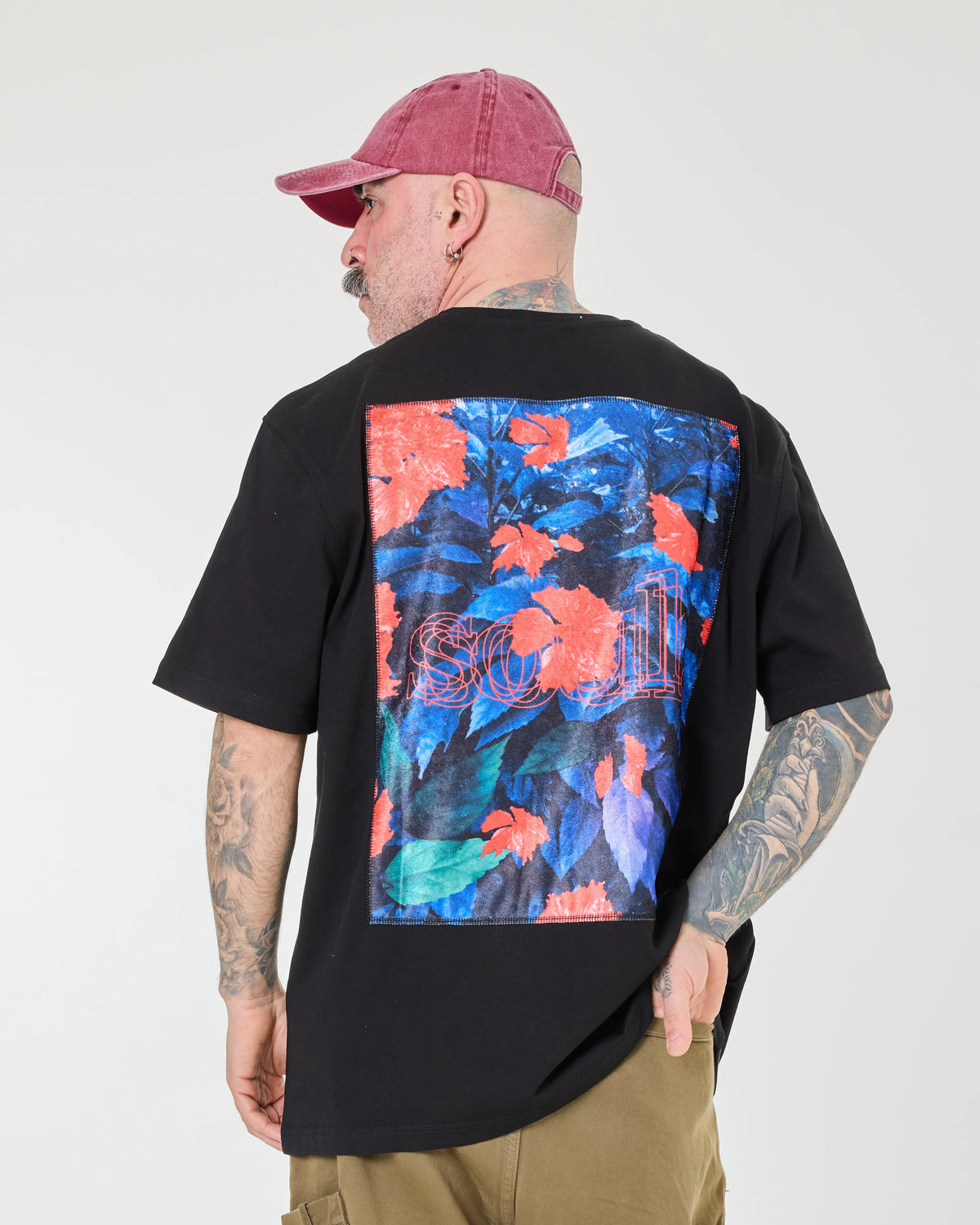 back view of Soul Black Tee