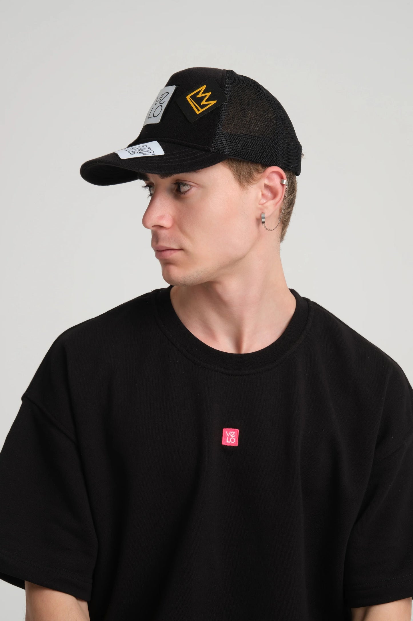 Black Trucker Cap