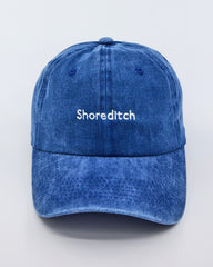 front view of Shoreditch Blue Washed Cap