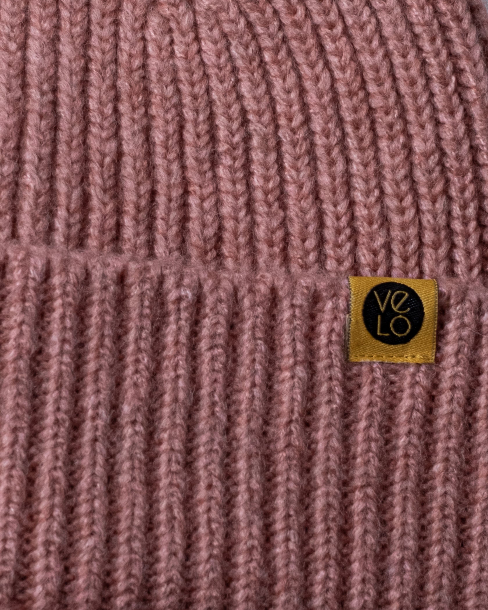 Close view of Blush Pink Lux Beanie