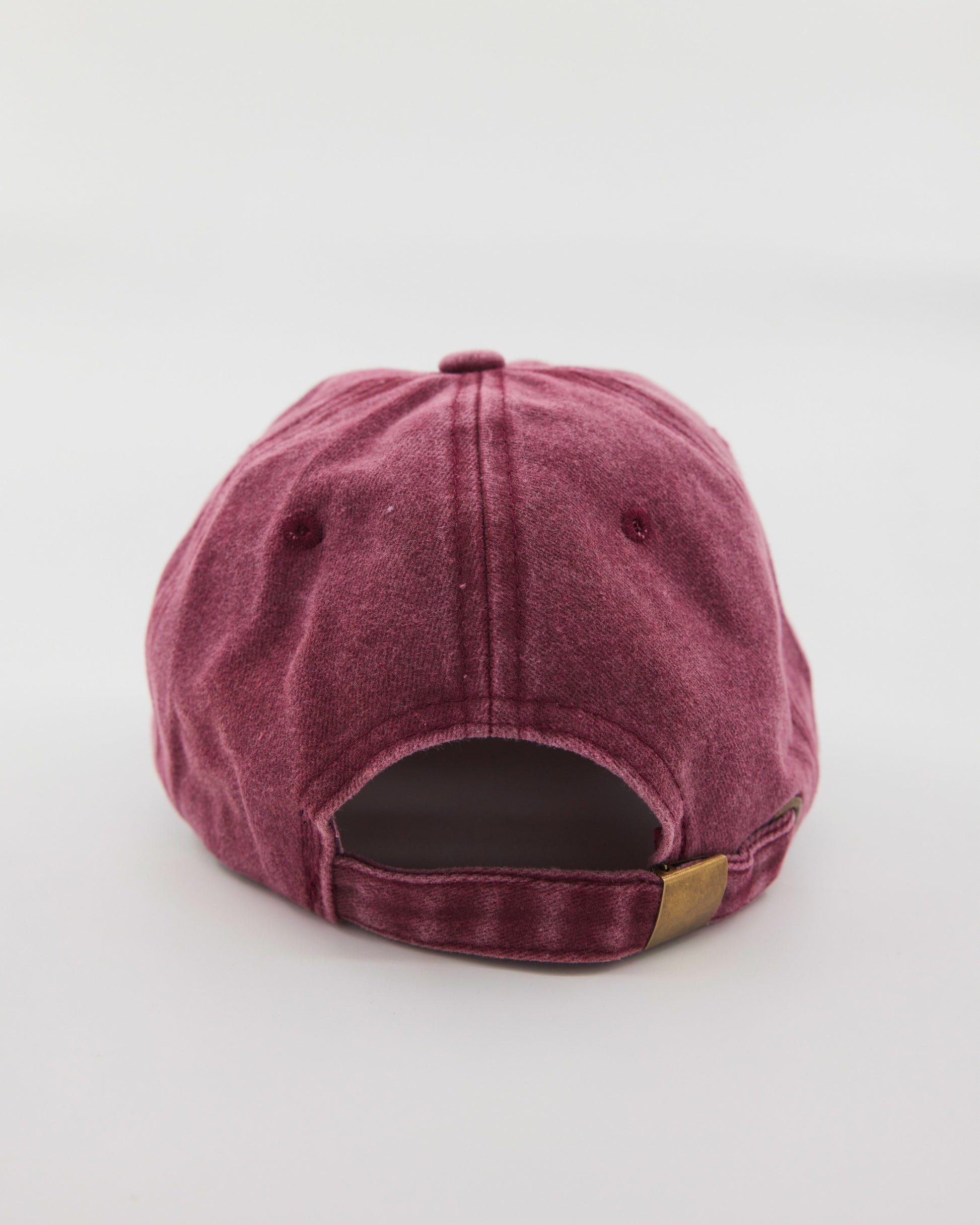 back view of Shoreditch Burgundy Washed Cap