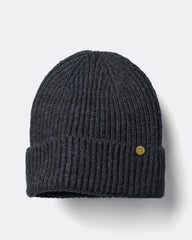 Charcoal Grey Lux Beanie on a light gray background