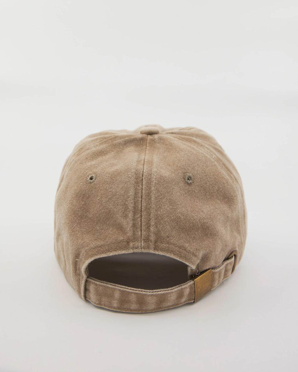 back view of Hahaha No Cream Washed Cap