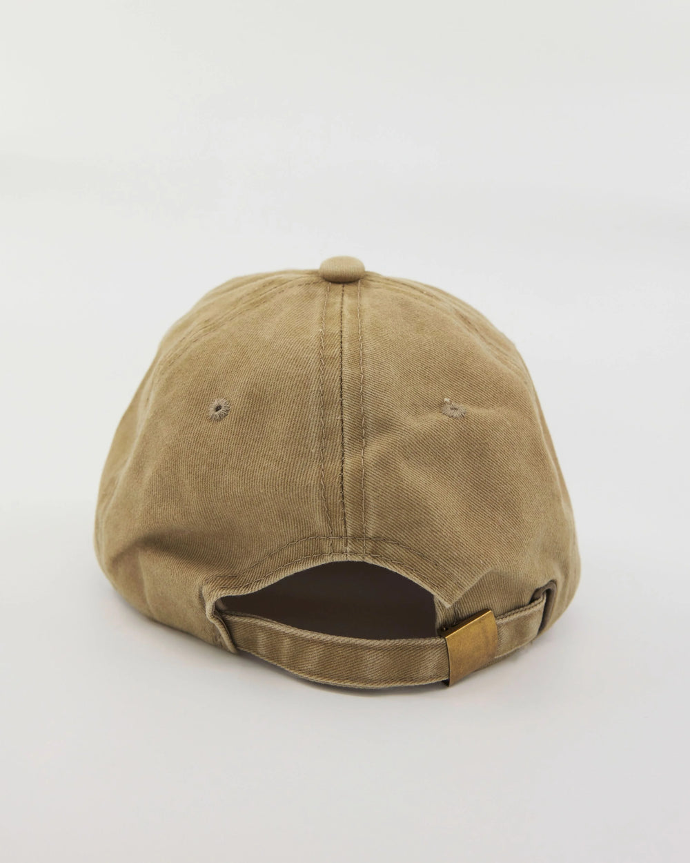 front view of Love You Bye Cream Washed Cap