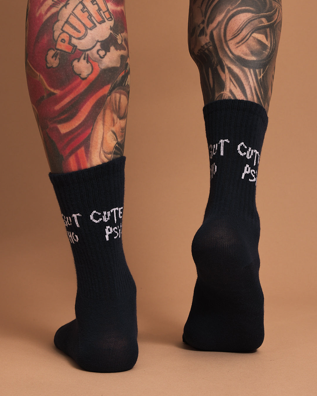 Cute But Psycho Navy Socks