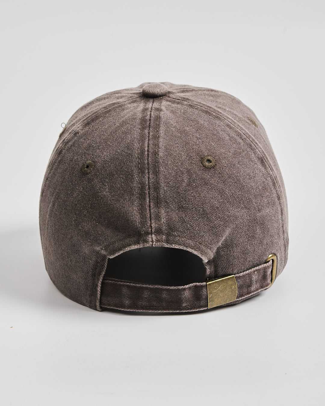 Back view of Dad Brown Washed Cap