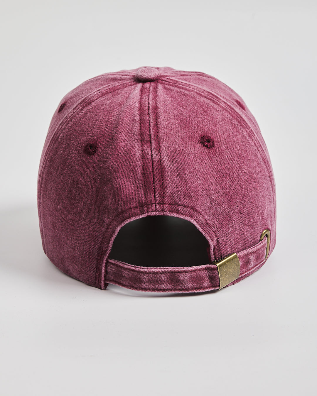 Back view of Dad Burgundy Washed Caps