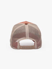 Back view of Damn Babe Brick Trucker Hat