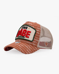 Side view of Damn Babe Brick Trucker Hat