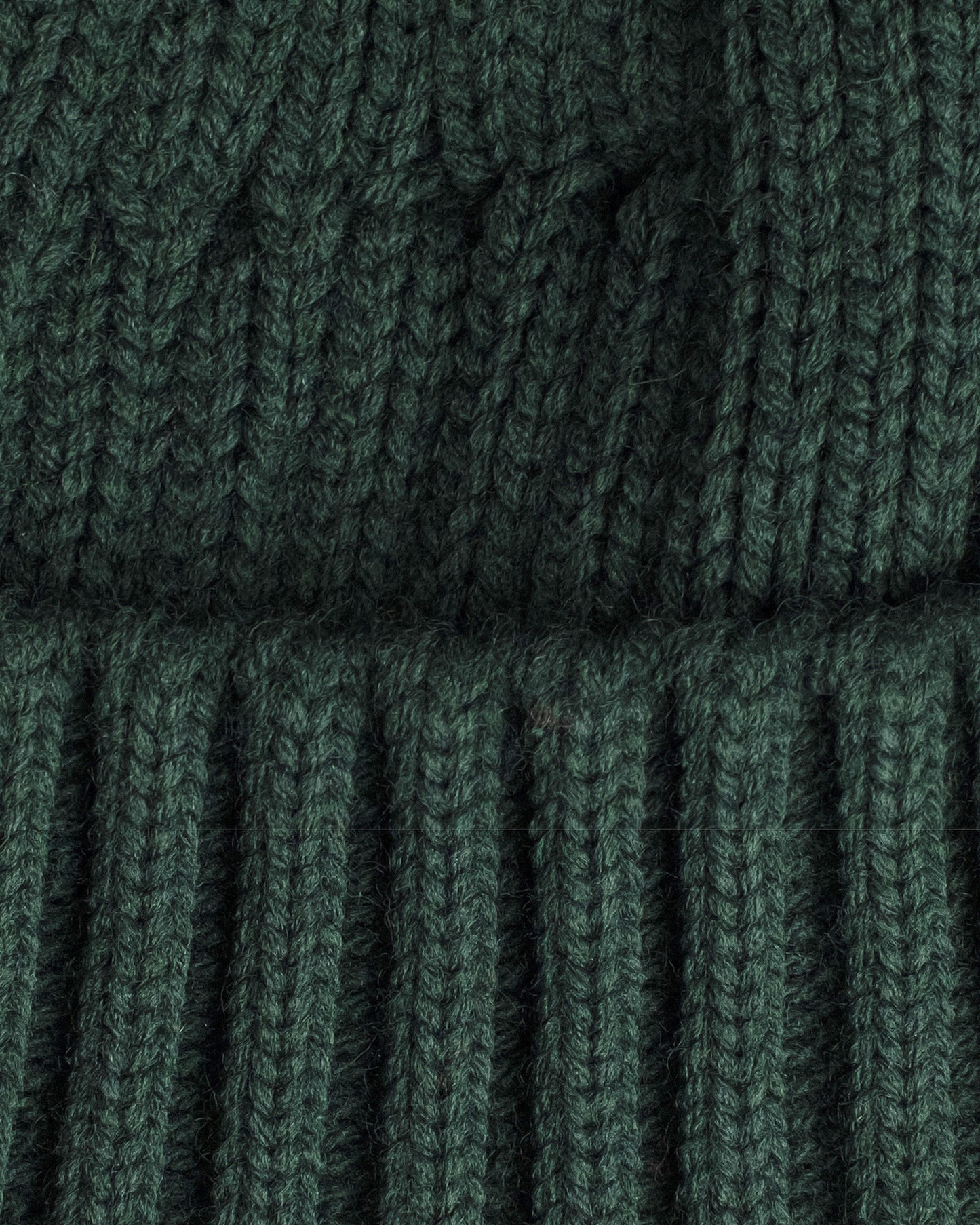 close look of dark green fisherman beanie 