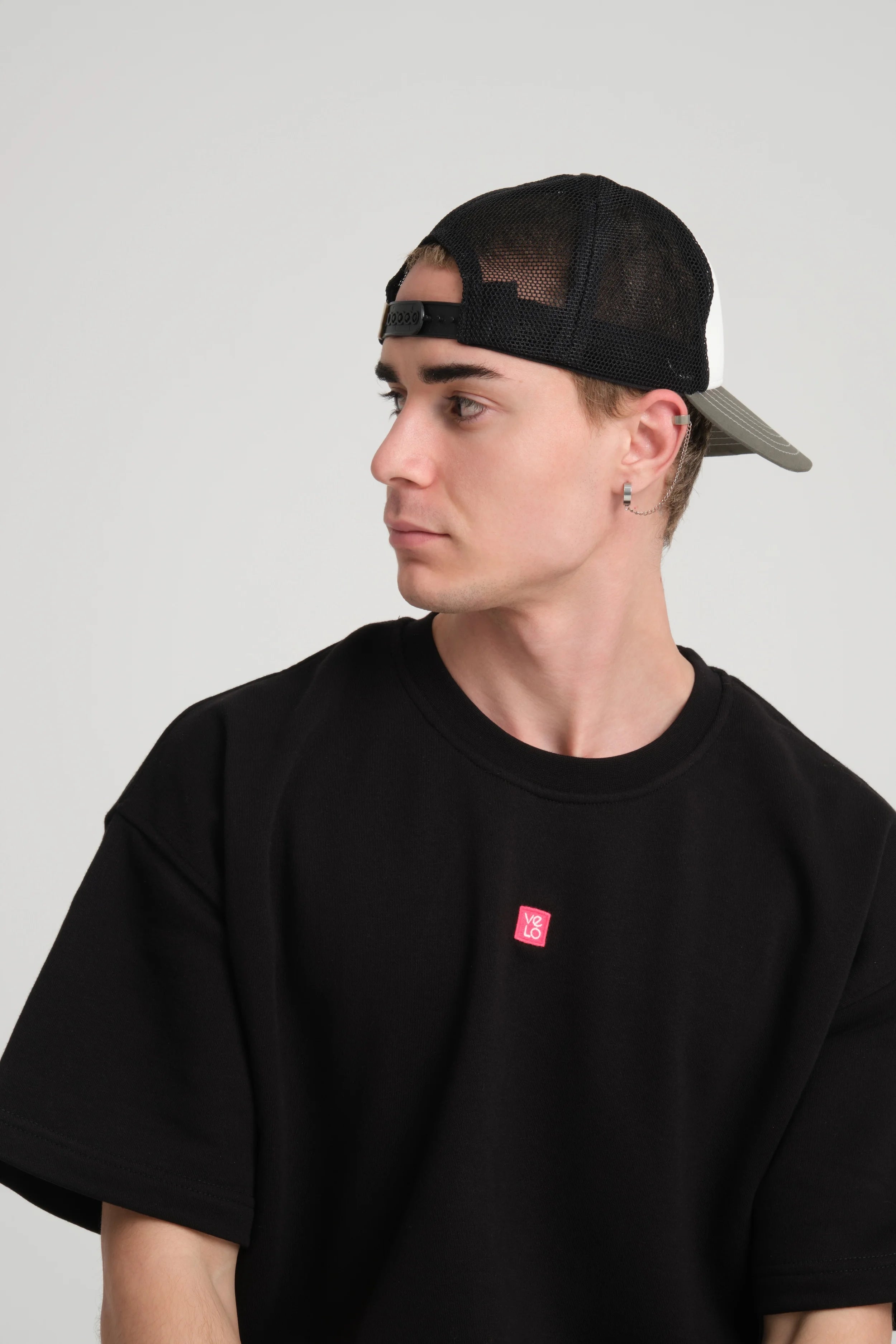 Khaki Trucker Cap With Free Patch