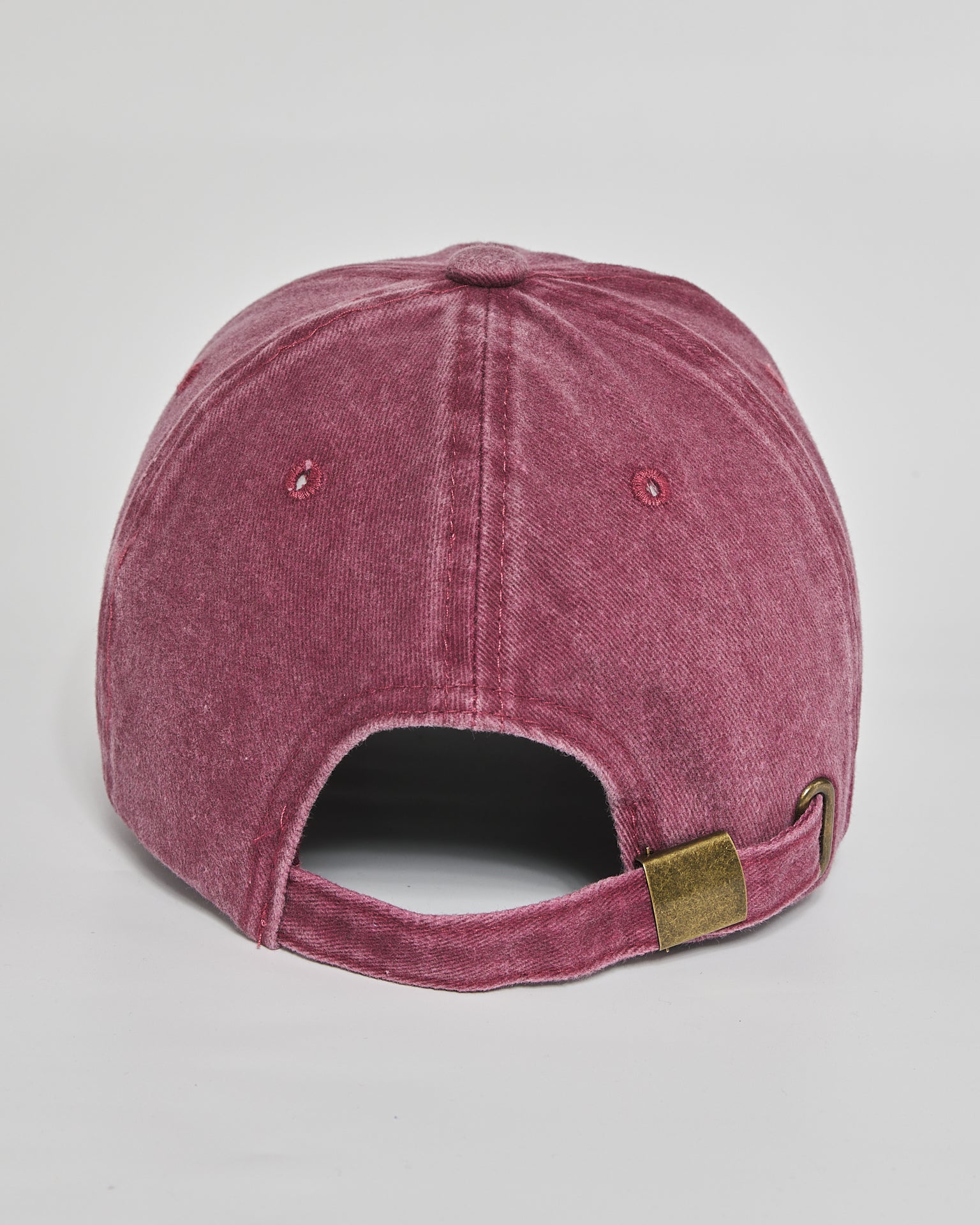 Dog Mom burgundy washed cap - back view