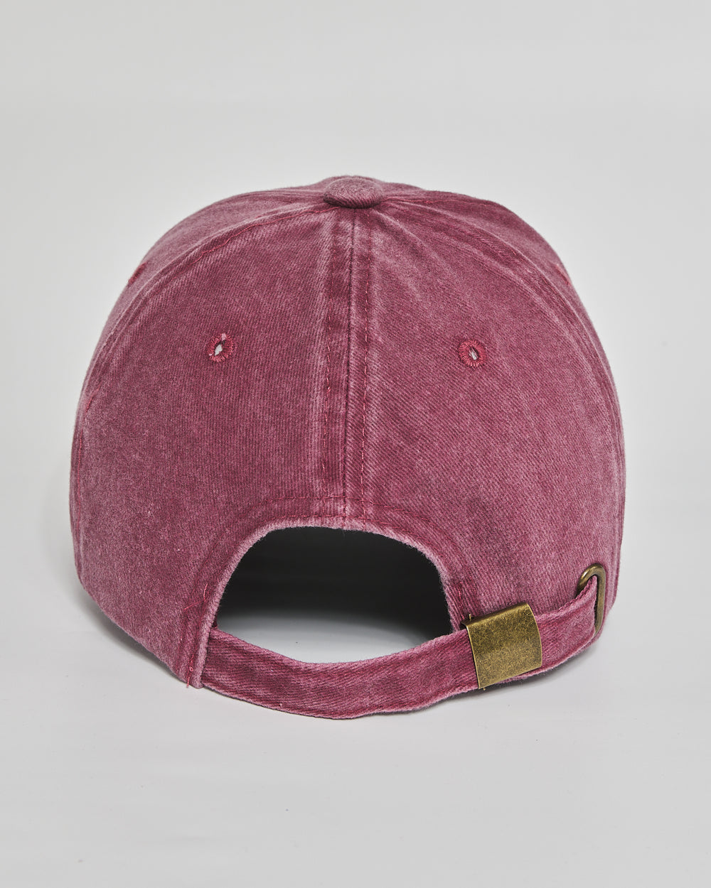 Dog Mom burgundy washed cap - back view