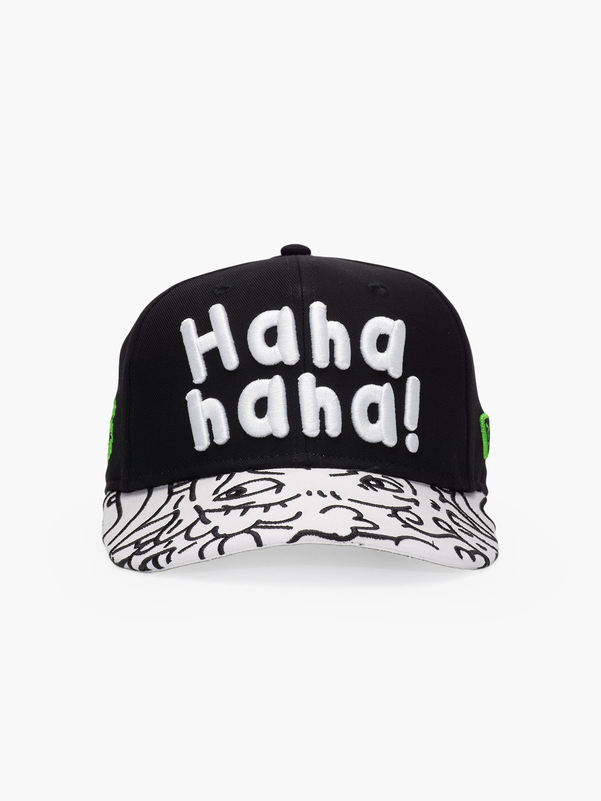 Front view of Doodle Black Baseball Cap