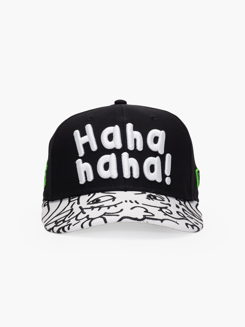 Front view of Doodle Black Baseball Cap