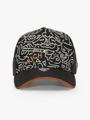 Front view of Doodle Brown Trucker Hat