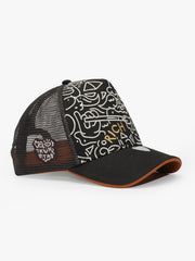 Side view of Doodle Brown Trucker Hat