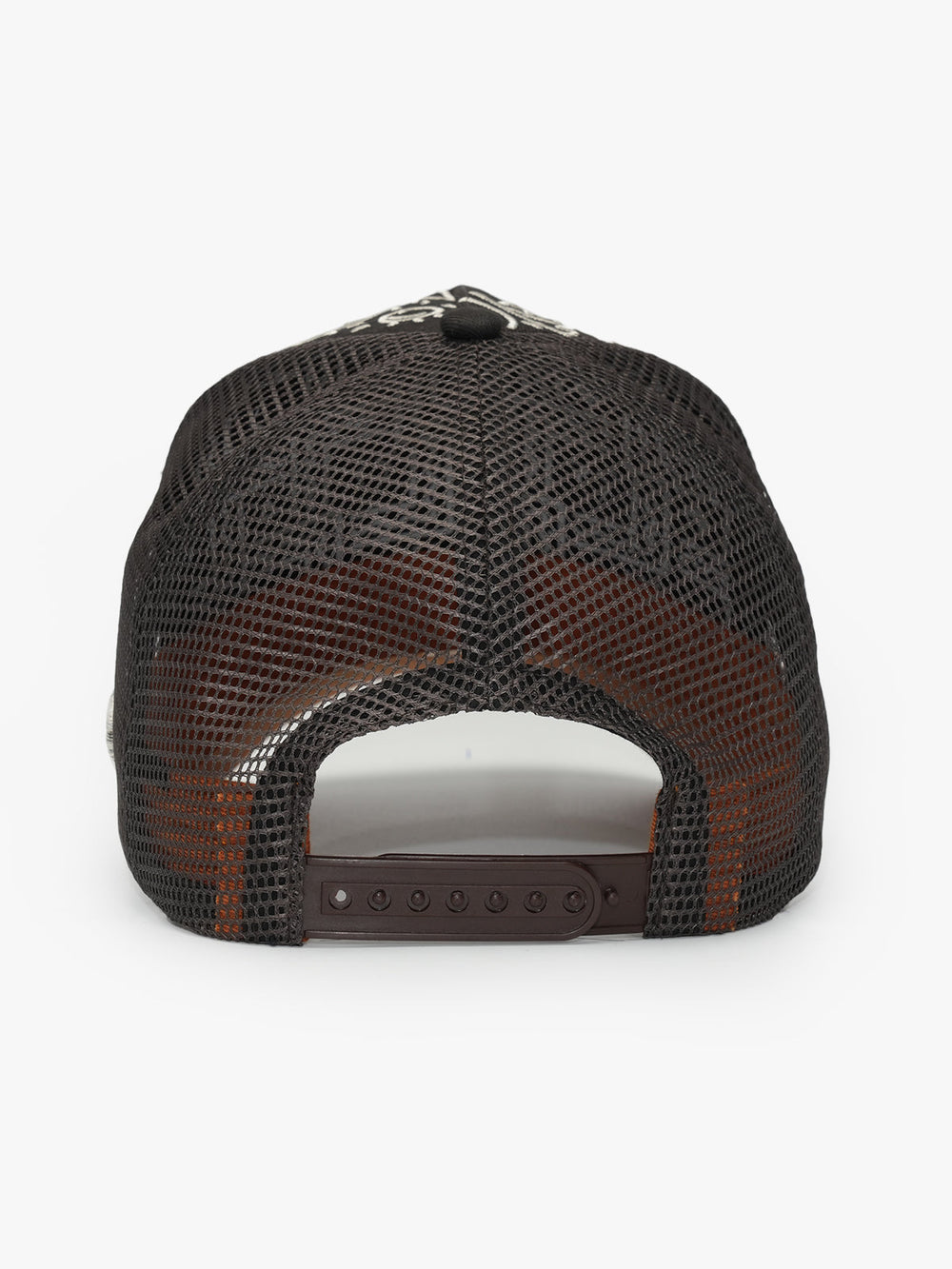 Back view of Doodle Brown Trucker Hat