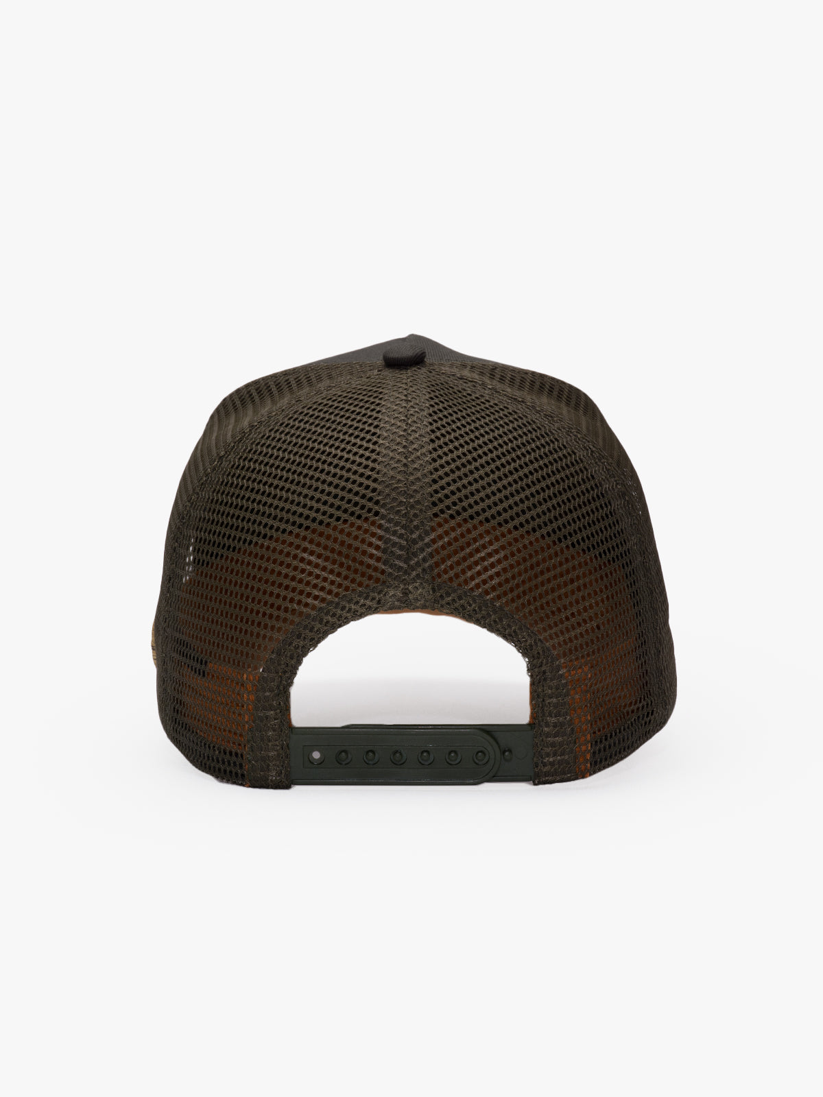 Back view of Doodle Khaki Trucker Hat