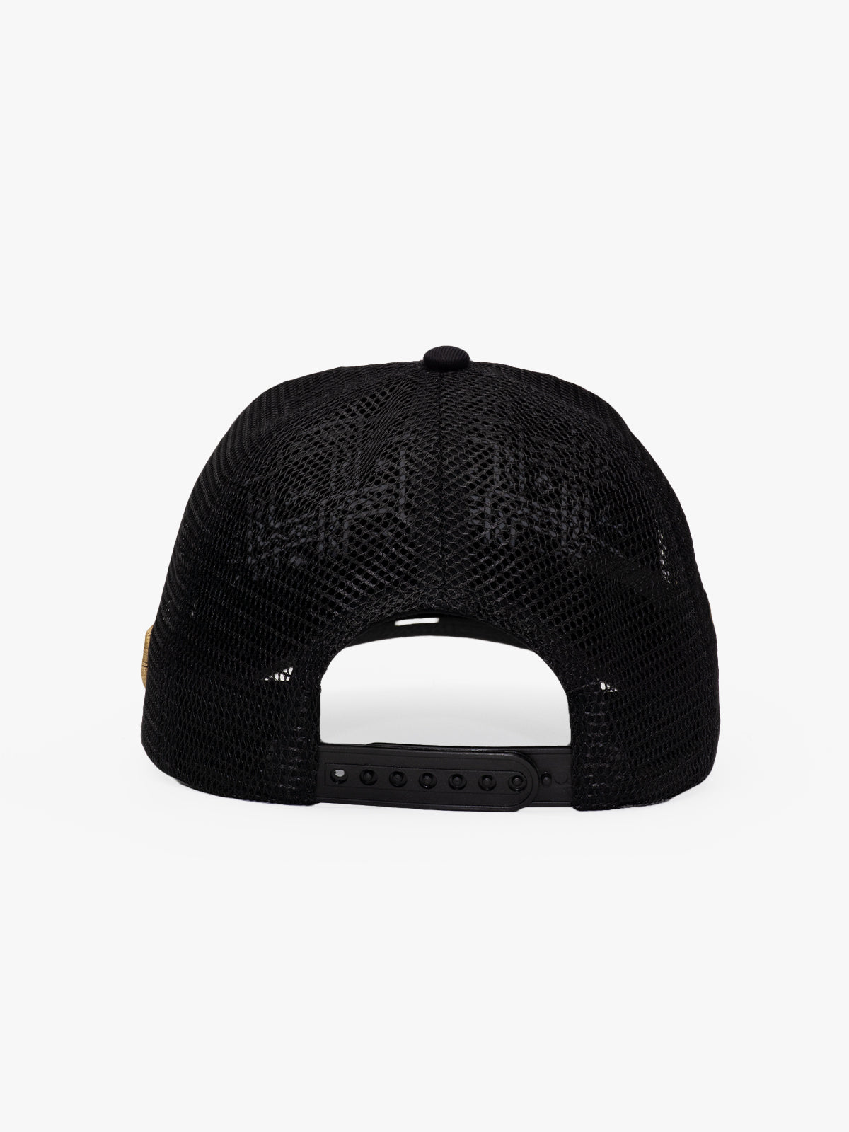 Back view of Doodle Monkey Black Baseball Cap