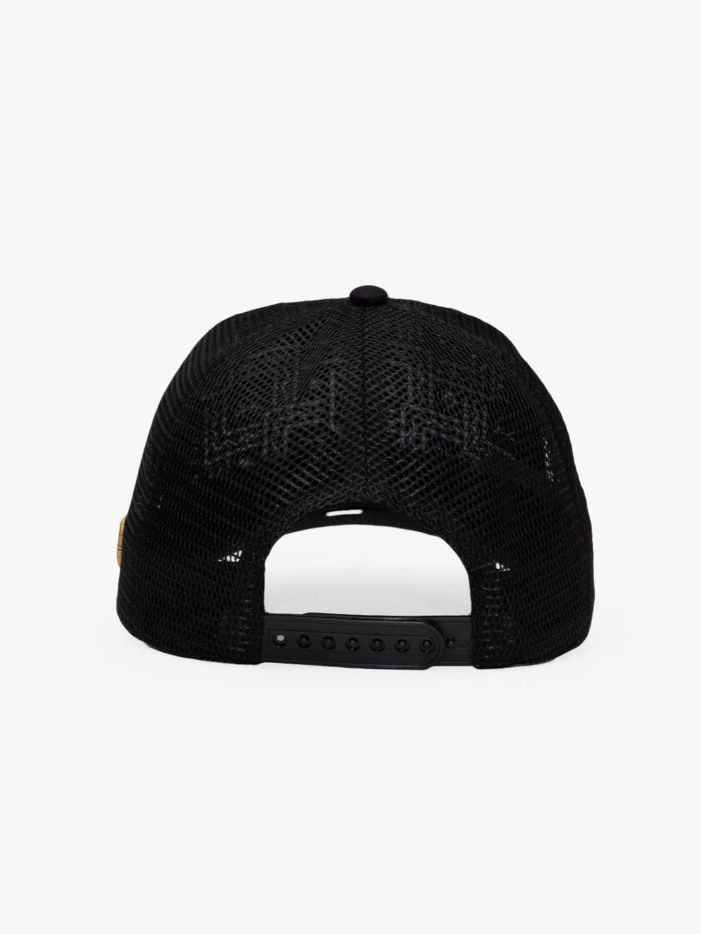 Back view of Doodle Monkey Black Baseball Cap