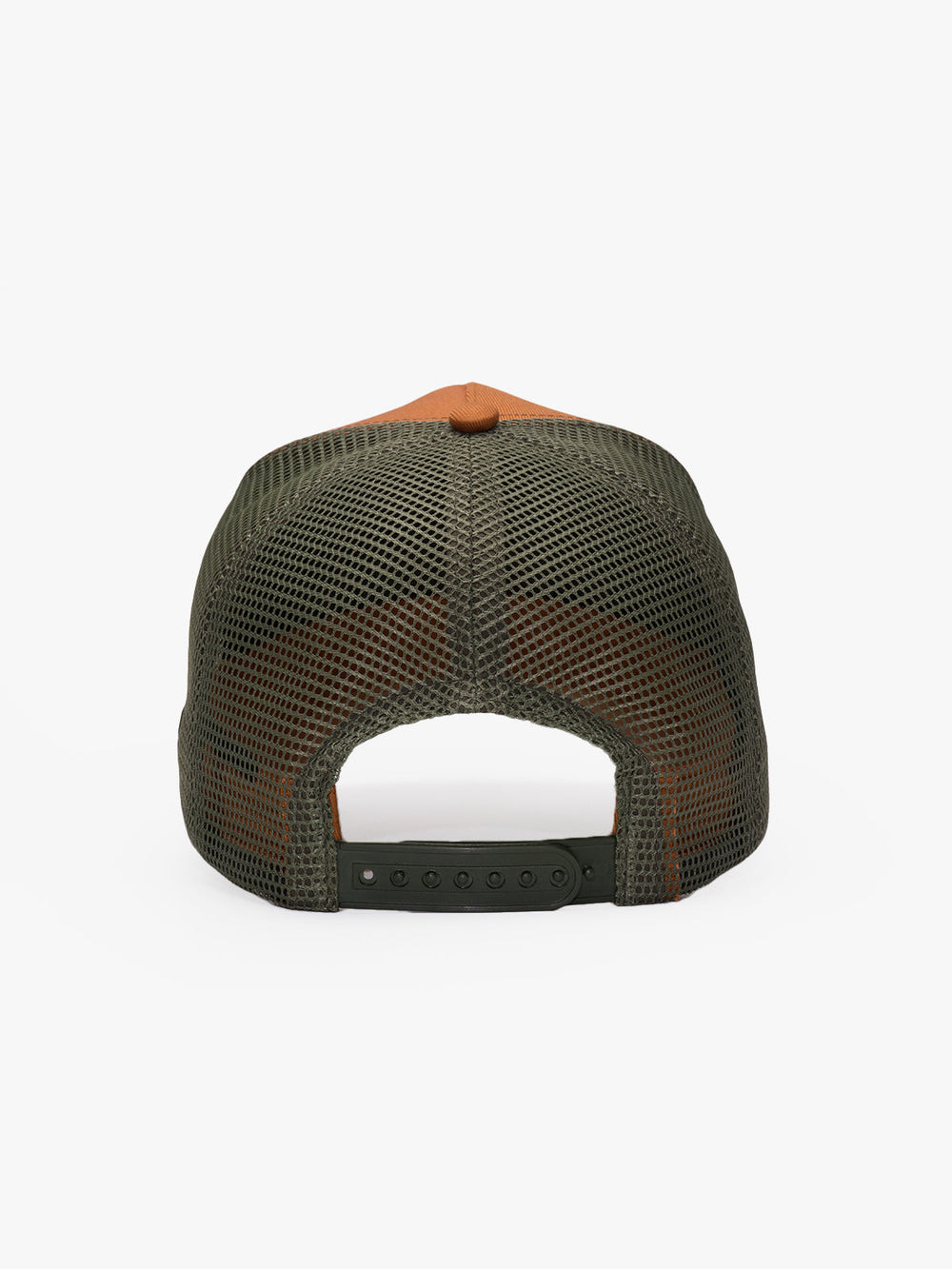 Back view of Doodle Tan Trucker Hat