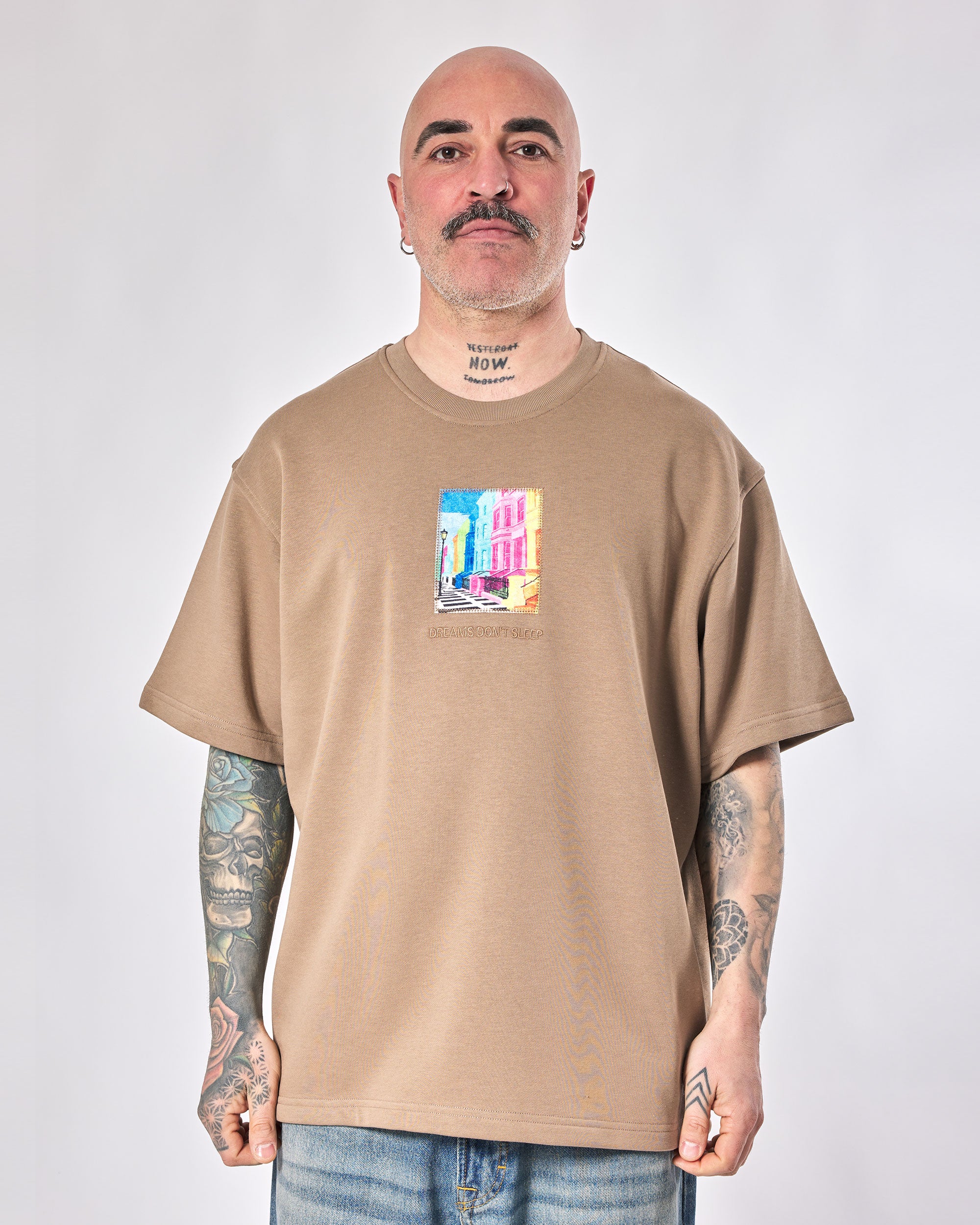 Dreams Don't Sleep Beige Tee
