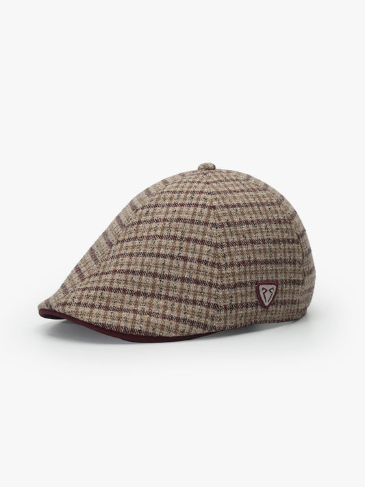 Side view of Edinburgh Beige Casket Hat