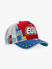 Side view of Ego Red Trucker Hat