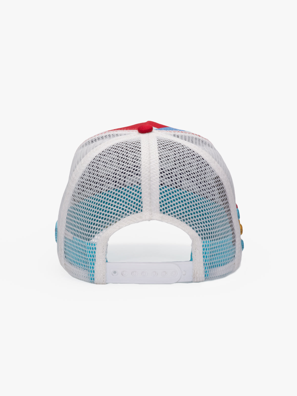 Back view of Ego Red Trucker Hat