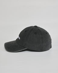 F**k Normal black washed cap - angled view