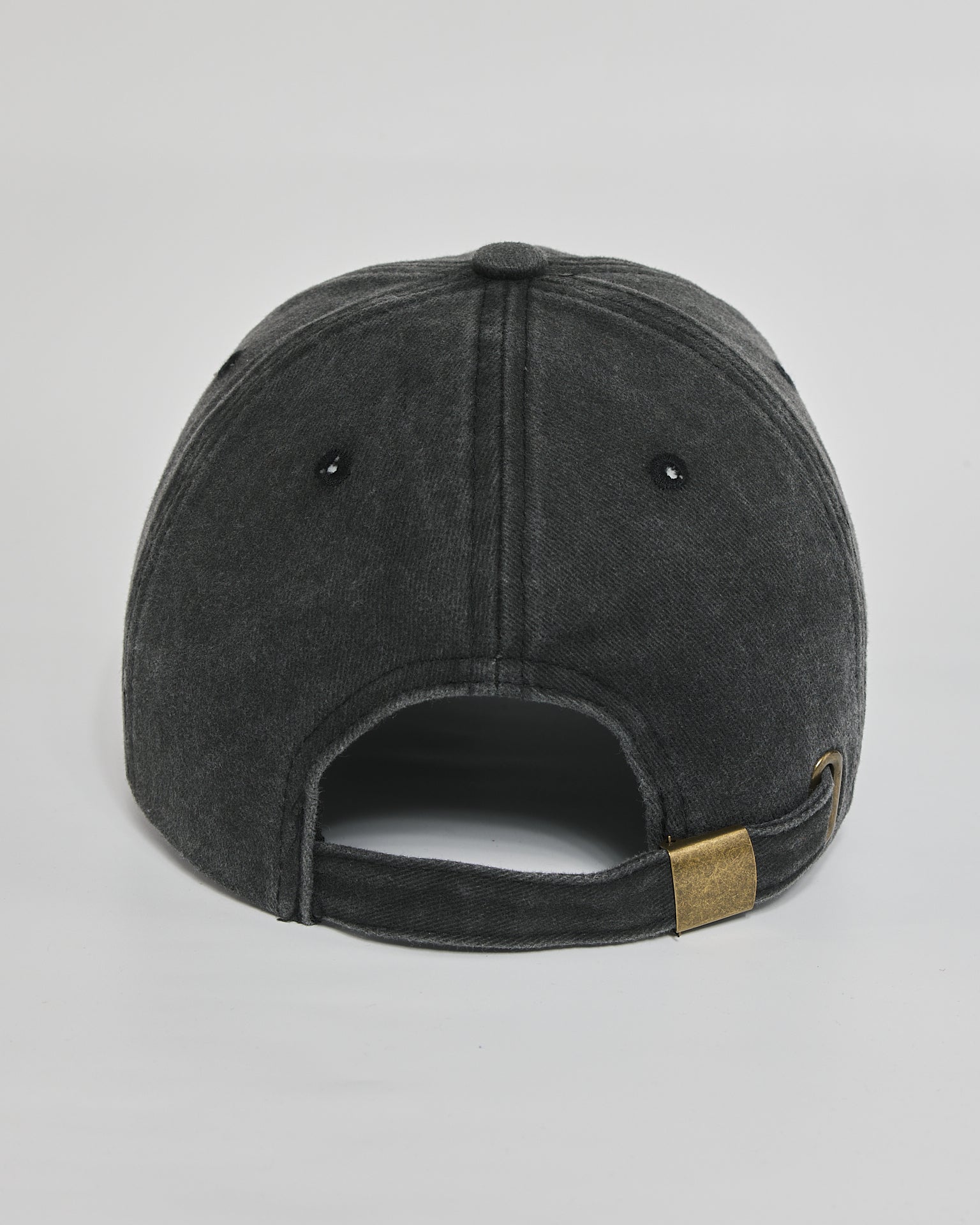 F**k Normal black washed cap - back view