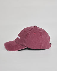 F**k Normal burgundy washed cap - angled view