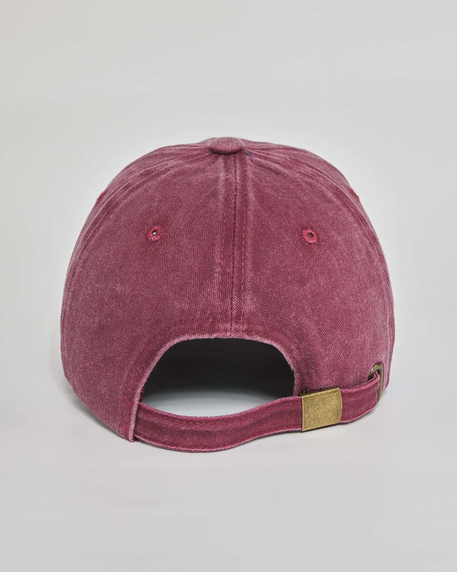 F**k Normal burgundy washed cap - back view