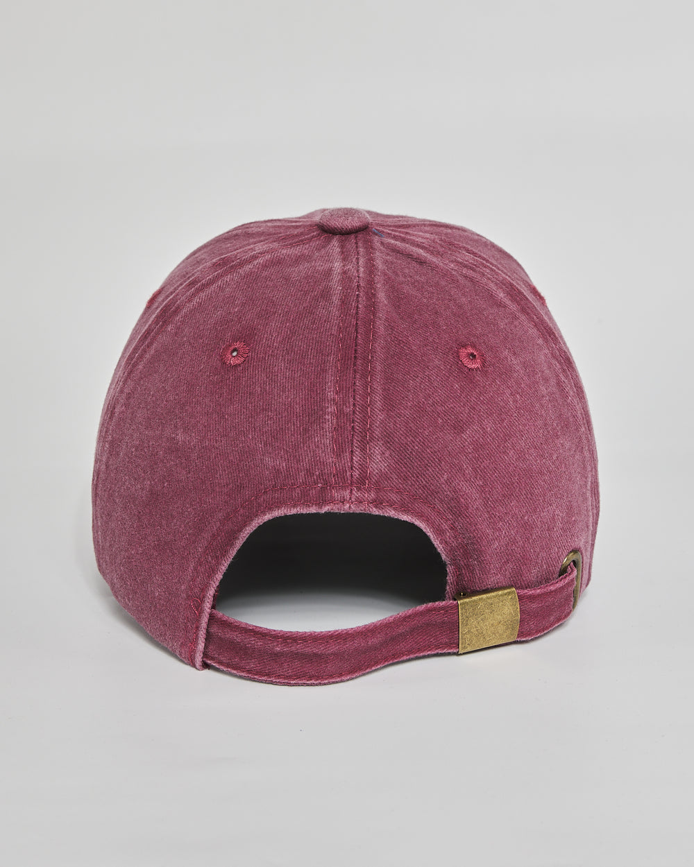 F**k Normal burgundy washed cap - back view