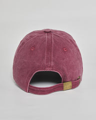 F**k Normal burgundy washed cap - back view